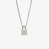 Pura Vida Bracelets Best Sellers Lock Pendant Necklace
