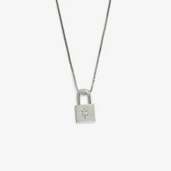 Pura Vida Bracelets Best Sellers Lock Pendant Necklace