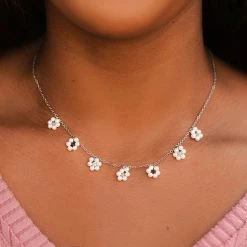 Pura Vida Bracelets Bitty Pearl Flower Choker Best Sellers