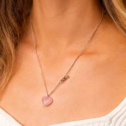 Pura Vida Bracelets Stone Heart Toggle Necklace Best Sellers