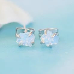 Pura Vida Bracelets Raw Gemstone Stud Earrings