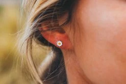 Pura Vida Bracelets Daisy Studs Best Sellers