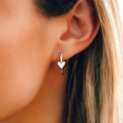 Spring 2020 Best Sellers Petite Heart Hoop Earrings