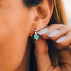 Spring 2020 Best Sellers Petite Heart Hoop Earrings