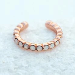 Pura Vida Bracelets Delicate Opal Stone Ear Cuff