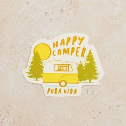 Pura Vida Bracelets PV Happy Camper Sticker Best Sellers