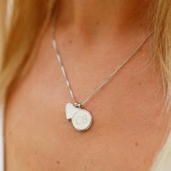 Pura Vida Bracelets Engravable Layered Pendant