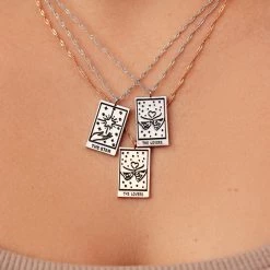 Pura Vida Bracelets Tarot Card Pendant Necklace Trending On TikTok