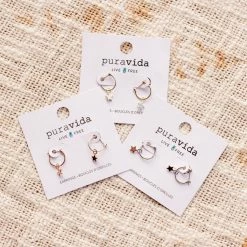 Pura Vida Bracelets Best Sellers Star Hoop Earrings