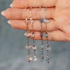 Pura Vida Bracelets La Costa Gemstone Waterfall Earrings