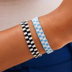 Pura Vida Bracelets Woven Seed Bead Checkerboard Bracelet Trending On TikTok