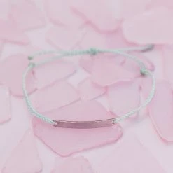 Pura Vida Bracelets Hammered Bar Charm Bracelet