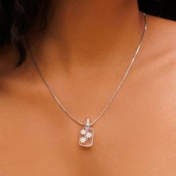 Pura Vida Bracelets Daisy Bubble Bottle Necklace