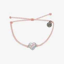 Pura Vida Bracelets Pastel Vintage Heart Charm Bracelet