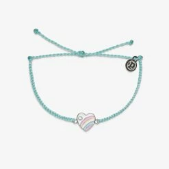 Pura Vida Bracelets Pastel Vintage Heart Charm Bracelet