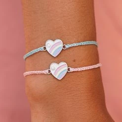 Pura Vida Bracelets Pastel Vintage Heart Charm Bracelet
