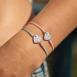 Pura Vida Bracelets Pastel Vintage Heart Charm Bracelet