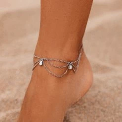 Pura Vida Bracelets Draped Chain Anklet