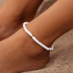 Pura Vida Bracelets Puka Shell Stretch Anklet Trending On TikTok