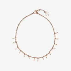 Pura Vida Bracelets Floating Gemstone Anklet
