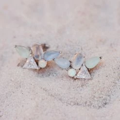 Pura Vida Bracelets Skylar Gemstone Stud Earrings