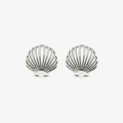 Pura Vida Bracelets Delicate Shell Stud Earrings