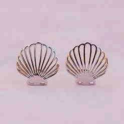 Pura Vida Bracelets Delicate Shell Stud Earrings