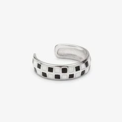 Pura Vida Bracelets Checkerboard Ear Cuff Trending On TikTok