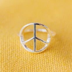 Pura Vida Bracelets Peace Sign Ring Best Sellers