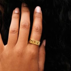 Pura Vida Bracelets Golden Signet Ring Trending On TikTok