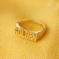 Pura Vida Bracelets Golden Signet Ring Trending On TikTok