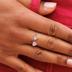 Pura Vida Bracelets Best Sellers Twin Hearts Gemstone Ring