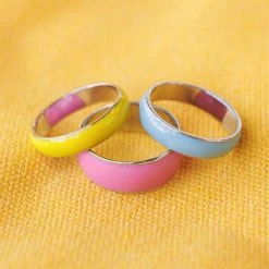 Pura Vida Bracelets Wonderland Enamel Ring Stack