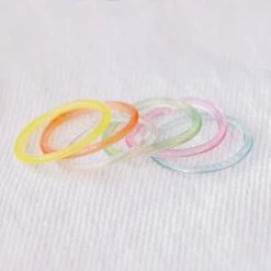 Pura Vida Bracelets Transparent Ring Set