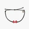 Disney Minnie Mouse Red Enamel Bow Charm Bracelet Disney Collection