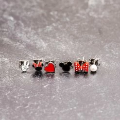 Disney Mickey Mouse & Disney Minnie Mouse Mix N Match Stud Earring Pack