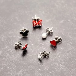 Disney Mickey Mouse & Disney Minnie Mouse Mix N Match Stud Earring Pack