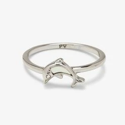 Pura Vida Bracelets Mother Of Pearl Dolphin Ring