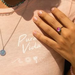 Pura Vida Bracelets Summer Vibes Fitted Tee Best Sellers