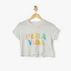 Pura Vida Bracelets Pura Vida Rainbow Wave Crop Tee Best Sellers