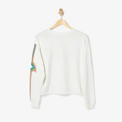 Pura Vida Bracelets Rainbow Wave Long Sleeve Boxy Tee