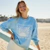 Pura Vida Bracelets California State Of Mind Oversized Crew Fleece