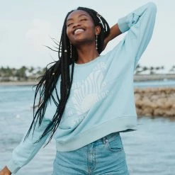 Pura Vida Bracelets California State Of Mind Oversized Crew Fleece