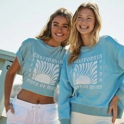 Pura Vida Bracelets California State Of Mind Oversized Crew Fleece