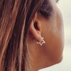 Pura Vida Bracelets Seeing Stars Hoop Earrings