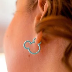 Disney Mickey Mouse Candy Coated Hoop Earrings