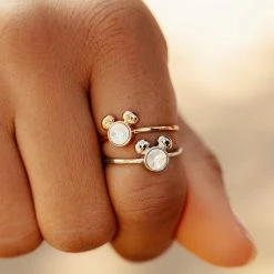 Disney Mickey Mouse Gemstone Ring
