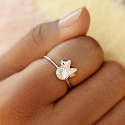 Disney Minnie Mouse Bow & Gemstone Ring