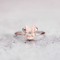 Disney Minnie Mouse Bow & Gemstone Ring