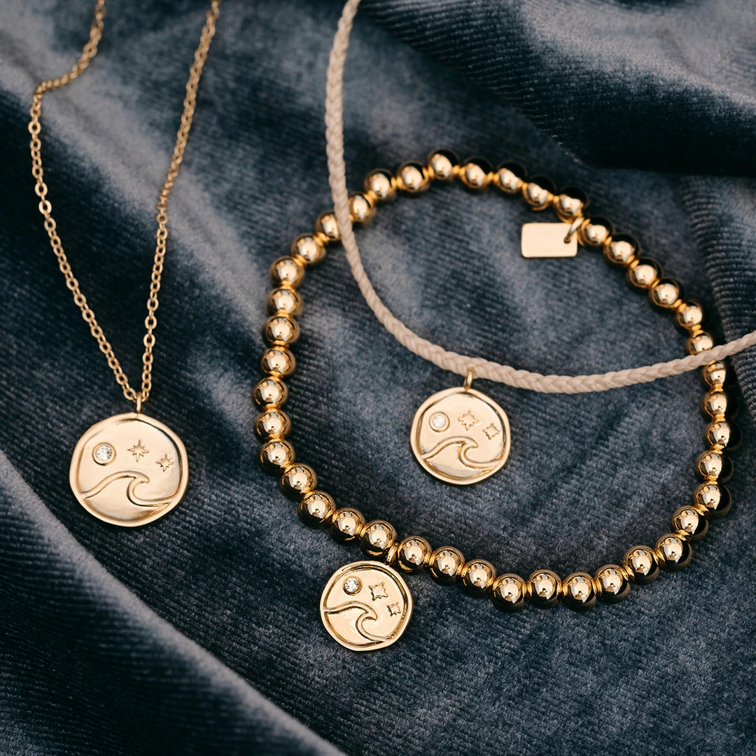 Best deal ❤️ Pura Vida Bracelets Wave Metal Stretch Bracelet 👏 6 Pura Vida Bracelets Wave Metal Stretch Bracelet